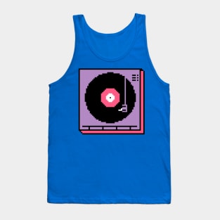 8-Bit Record Player Tank Top